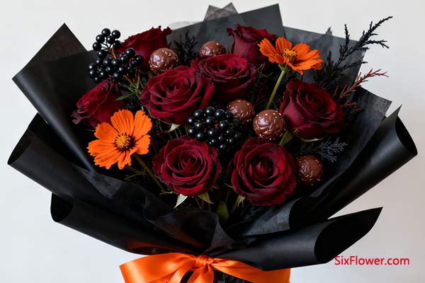 万圣节如何向女友送花表白?