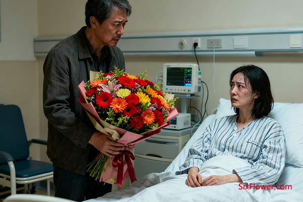 床头那束鲜艳的花