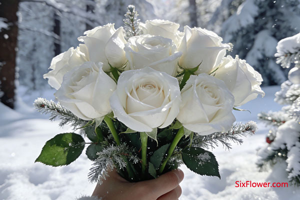 白玫瑰:契合节日灵魂的纯净之花