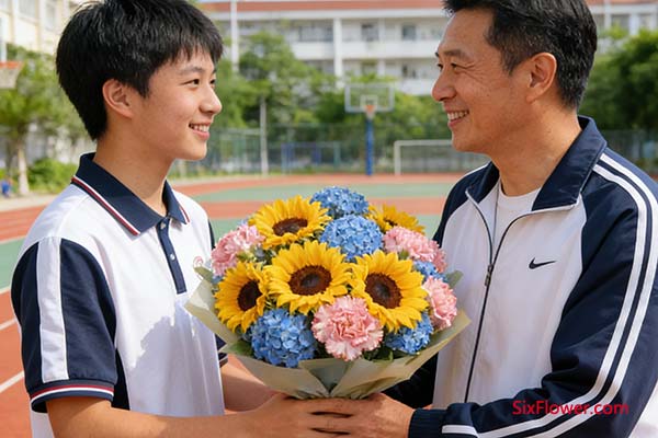 给体育老师送什么花好?