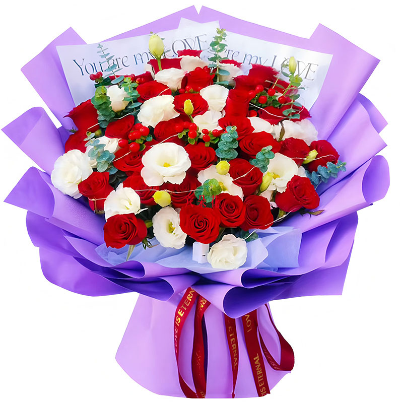 33朵红玫瑰18朵桔梗,一起开拓星辰