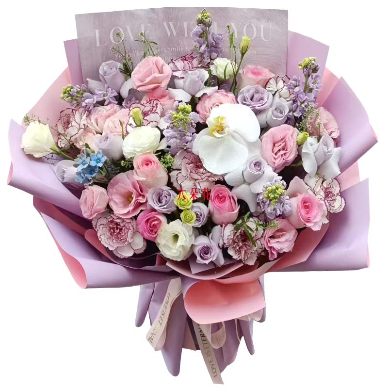 8朵康乃馨6朵粉玫瑰,值得铭记的你