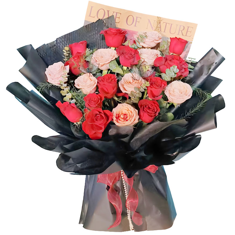 20朵玫瑰混搭,愿爱生机盎然