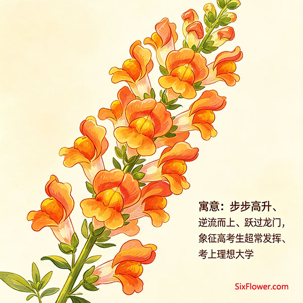 金鱼草&mdash;&mdash;鱼跃龙门，金榜题名