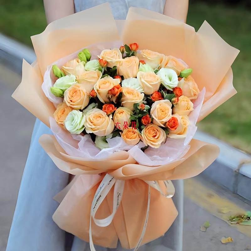 19朵香槟玫瑰,共同创作的爱