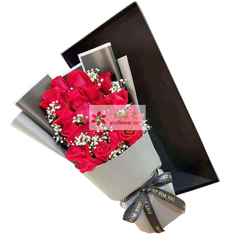 19朵红玫瑰礼盒，送给你我最爱的人