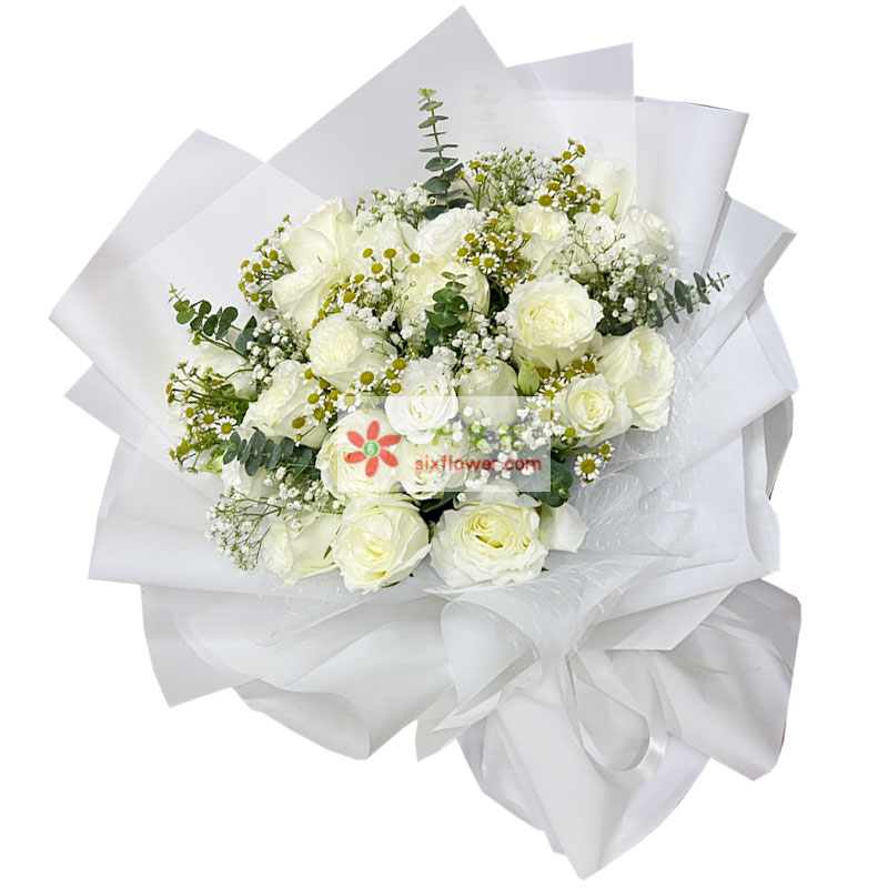 33朵白玫瑰，温柔善感的心灵