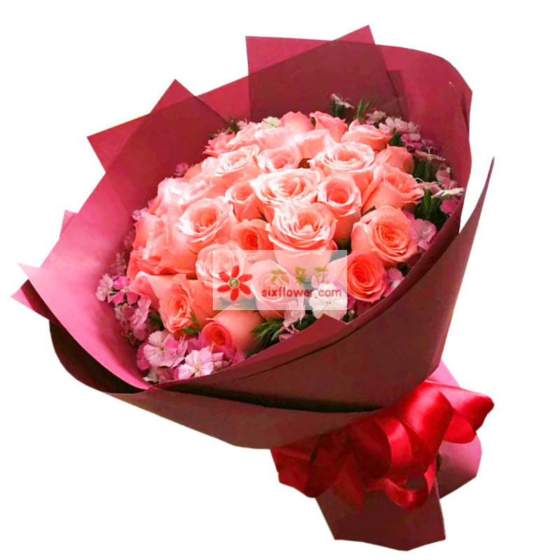 29朵戴安娜粉玫瑰，永结同心