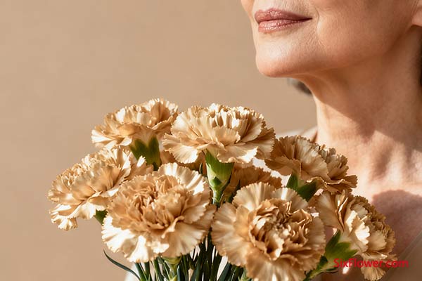 香槟色康乃馨:成熟的魅力