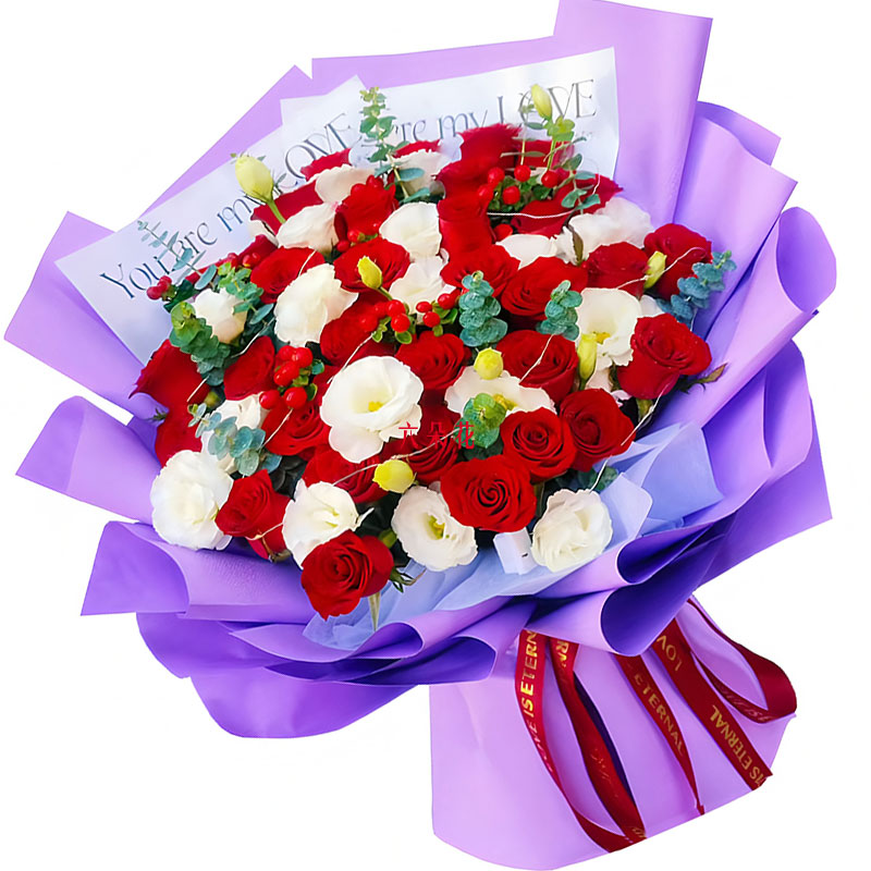 33朵红玫瑰18朵桔梗,一起开拓星辰