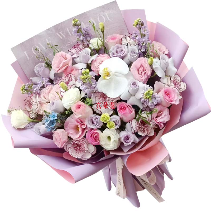 8朵康乃馨6朵粉玫瑰,值得铭记的你