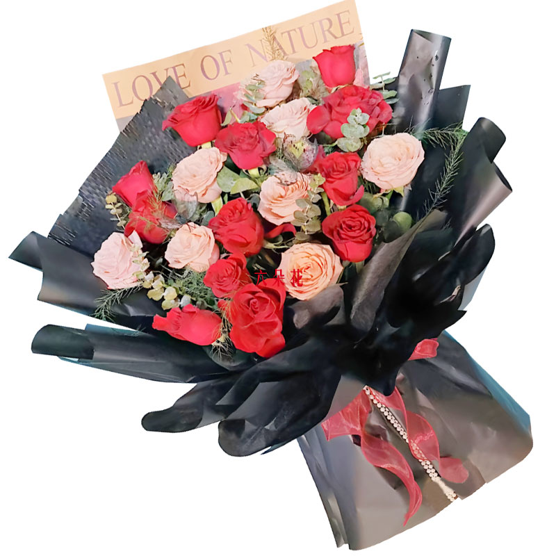 20朵玫瑰混搭,愿爱生机盎然