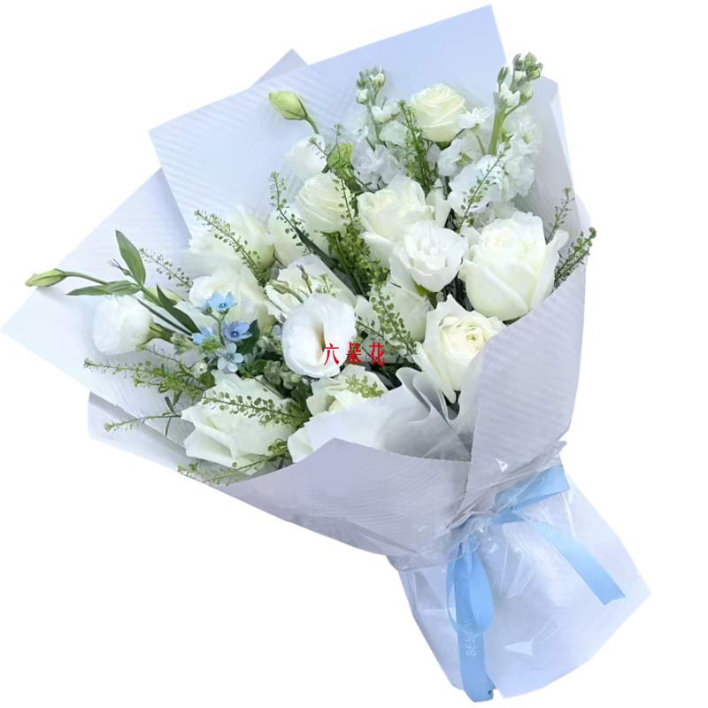 11朵白玫瑰2支紫罗兰,爱情坚如磐石