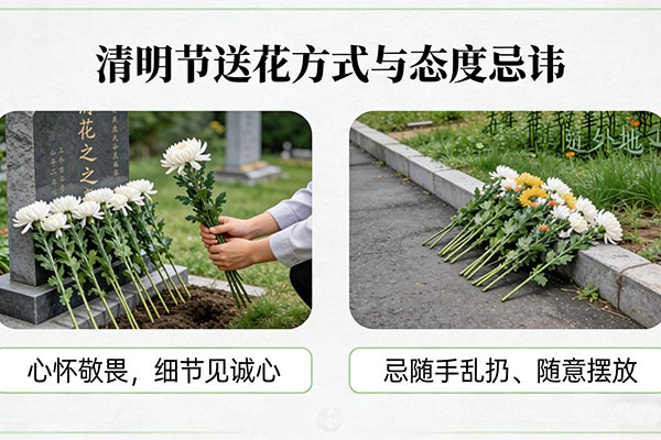 送花方式与态度忌讳：心怀敬畏，细节见诚心