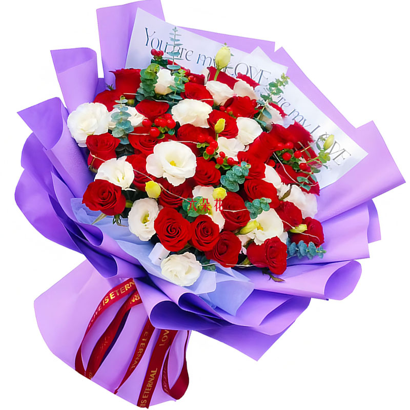 33朵红玫瑰18朵桔梗,一起开拓星辰