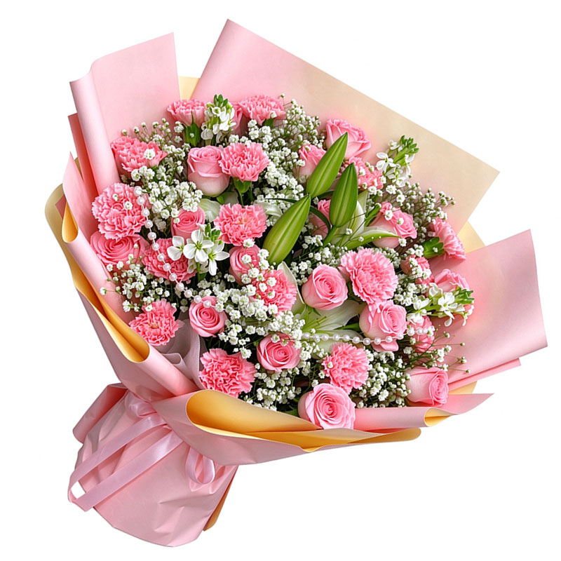 13朵康乃馨13朵粉玫瑰,生活温柔和解