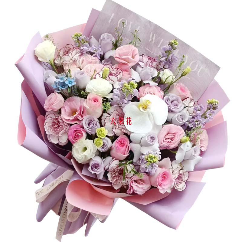 8朵康乃馨6朵粉玫瑰,值得铭记的你