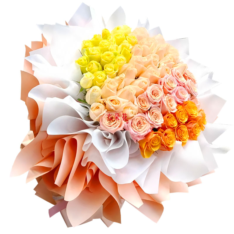 58朵玫瑰混搭,你我星辰相遇