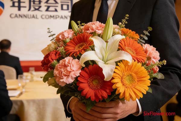 康乃馨 + 扶郎花 + 百合