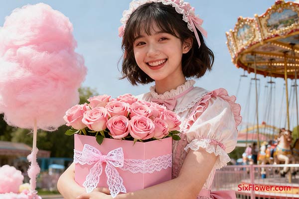 甜美、充满少女心的女孩