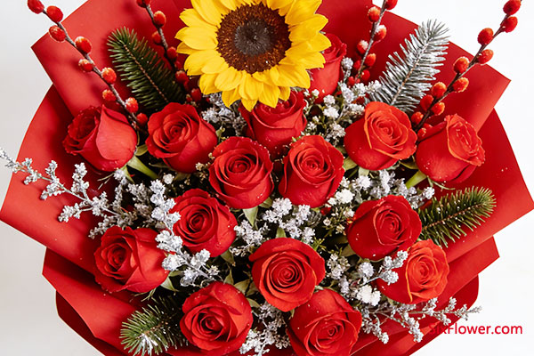 范例一:鸿运启程花束