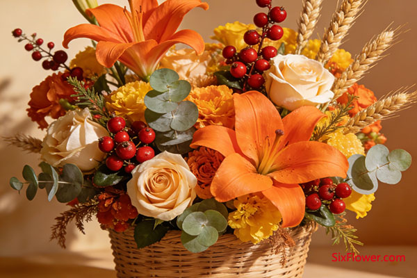 范例二:暖冬丰盈花篮